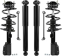 Vista 41 de Detroit Axle - Kit de suspensión de 6 piezas para Chevy GMC Silverado Sierra 1500 2007-2013 [sin suspensión electrónica] Puntales delanteros, barras