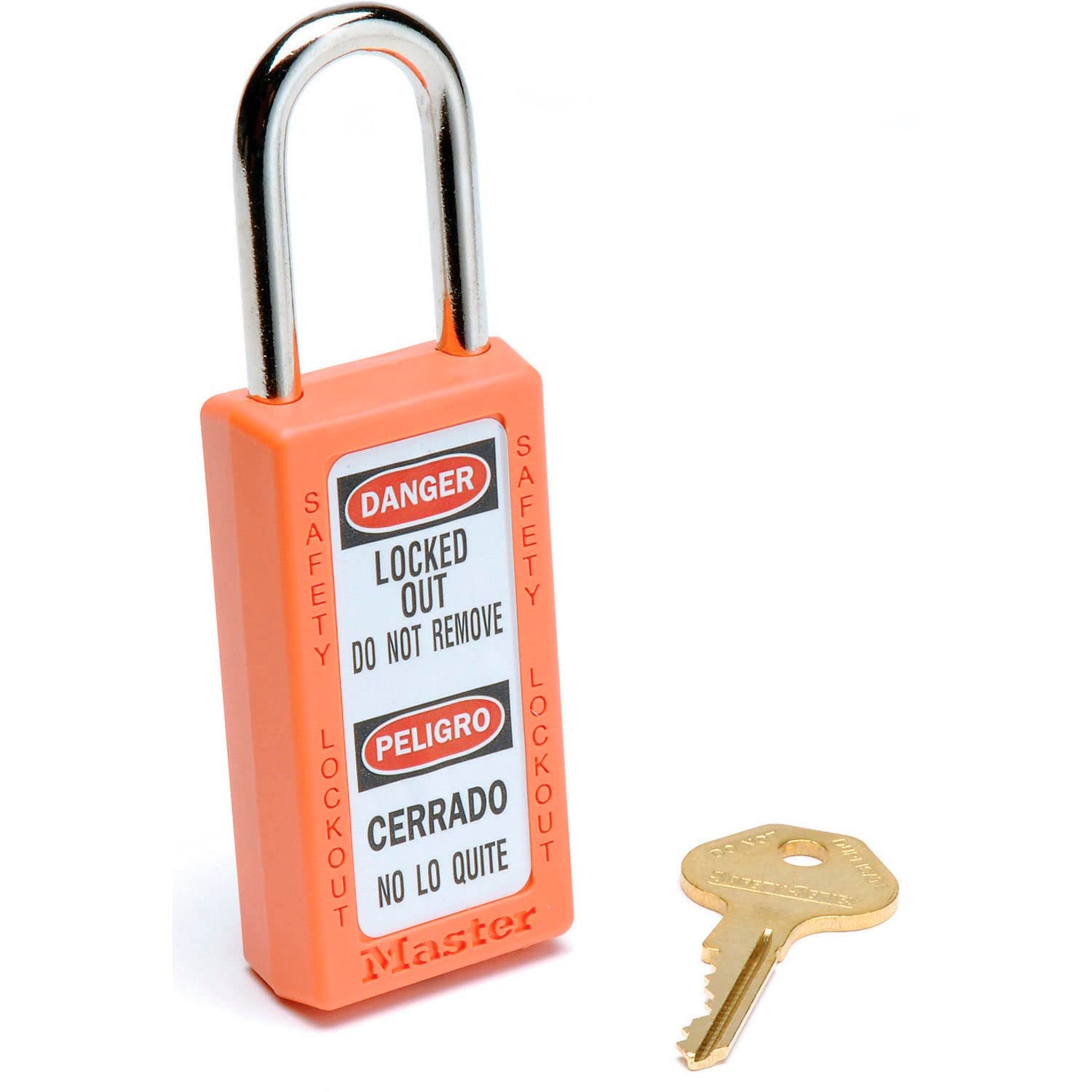 Master Lock 411Orj pomarańczowa kłódka bezpieczeństwa Xenoy