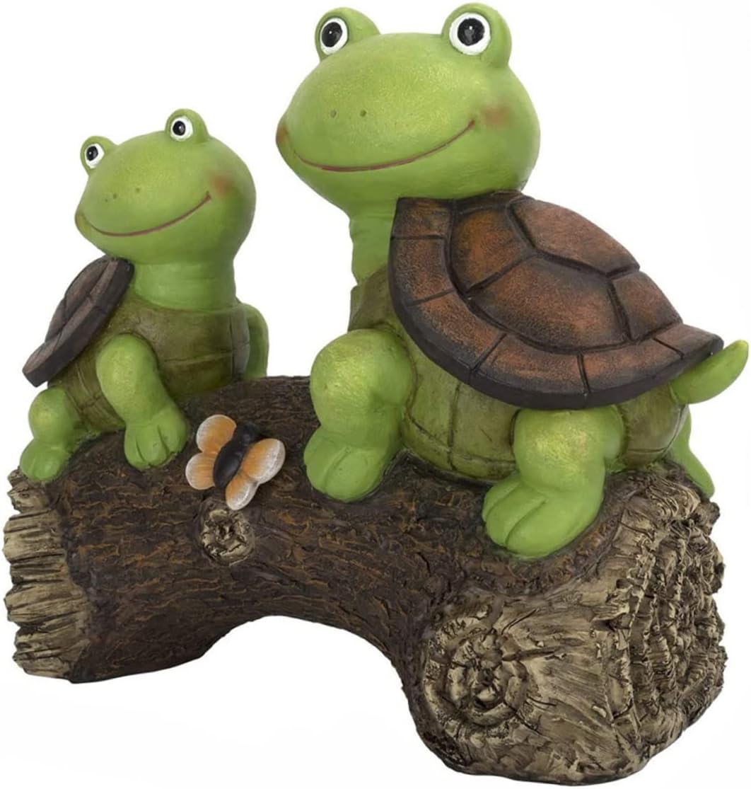 Toyvian Energy Saving Outdoor Turtle Landscape Light Decorative Resin Garden Lamp with LED Vivid Ornament for Patio Courtyard Home