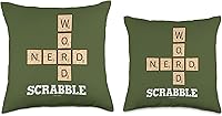 Vista 3 de Scrabble Word Nerd - Almohada de 18.0 x 18.0 in, multicolor