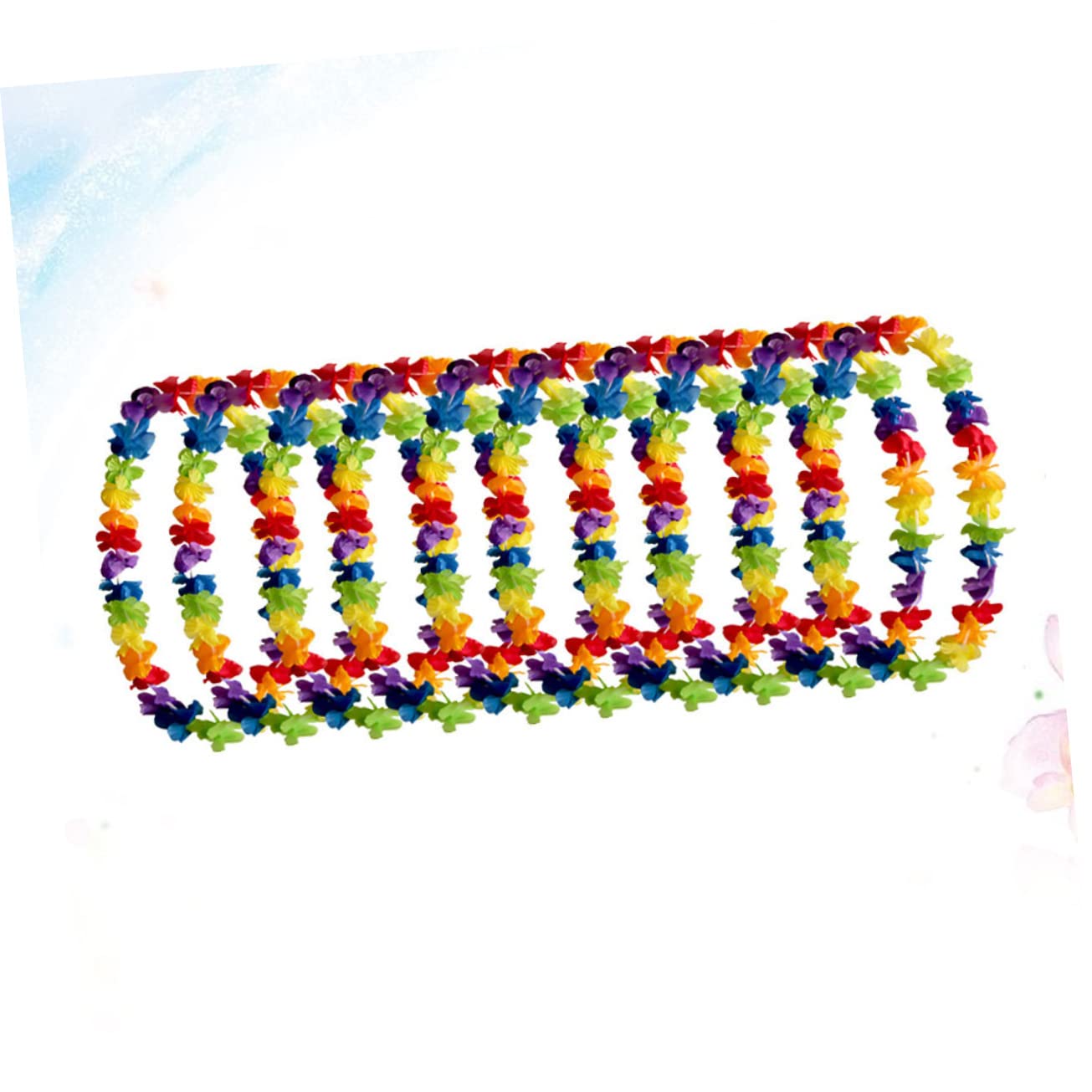 Ciieeo 20 Piezas Guirnaldas Hawaianas Collar Hawaiano Leis Collar Playa Collares Hawaianos Collar Hojas Suministros para Fiestas Hawaianas Flores Hawaianas Constituir Combinación