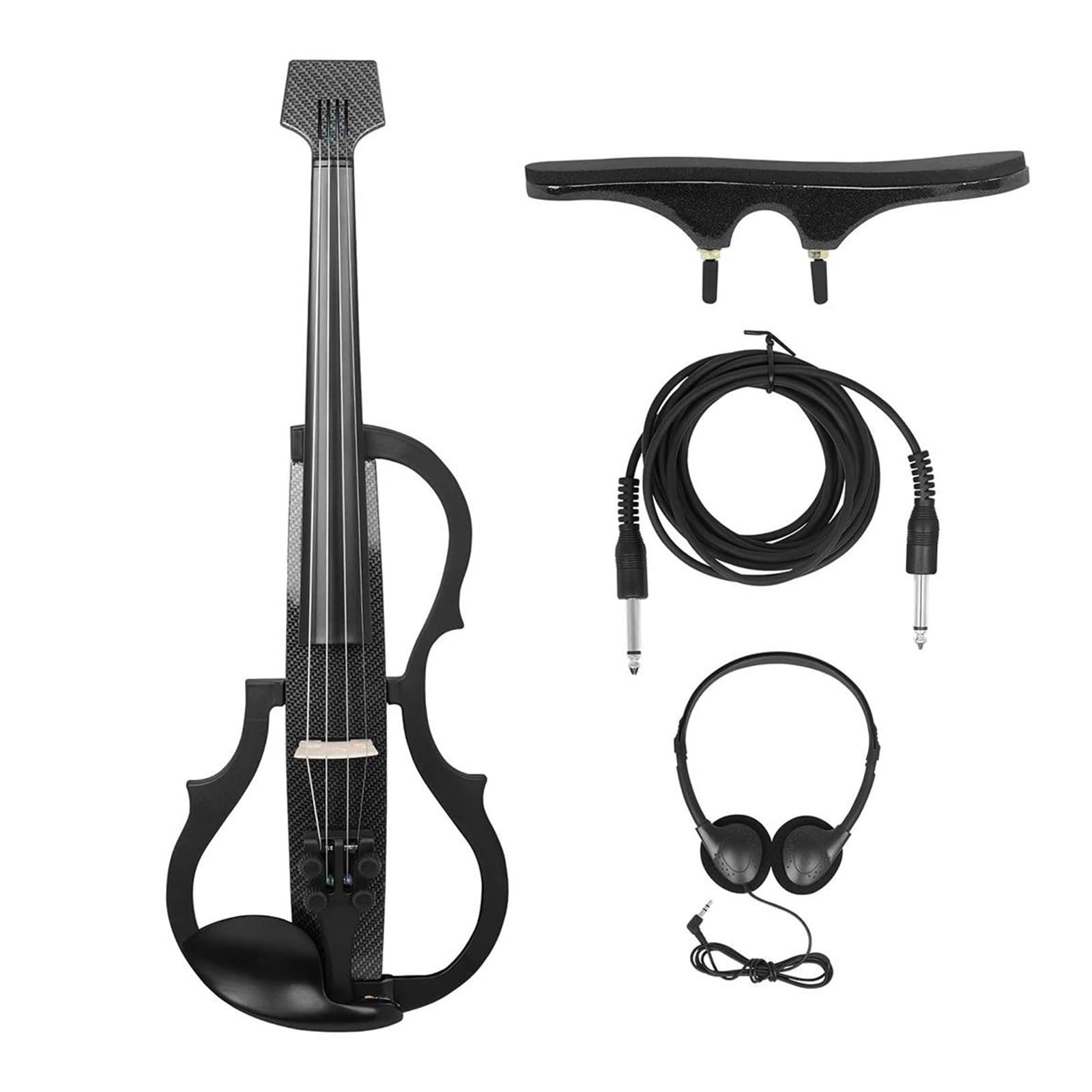 Violín Eléctrico 4/4 Instrumento De Cuerda Para Práctica Fibra De Carbono Profesional Instrumento De Violín(3/4)