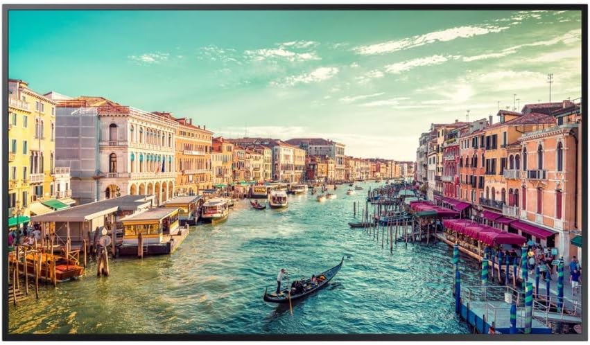 Samsung Business QM43R 43 inch 4K UHD 3840x2160 24/7 Commercial Signage LED Display for Business, HDMI, Wi-Fi, and 3-Year WRNTY, 500 nit (LH43QMREBGCXZA) Black