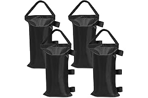 4-Pack Heavy Duty Weight Bags for Instant Canopy Pop-Ups (Sand Not Included)