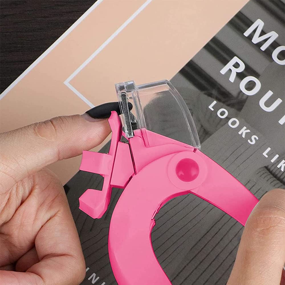 Coupe-Ongles Acrylique en Acier Inoxydable Nail Tips Cutter Gel Faux Ongles Réglable Outils Noir