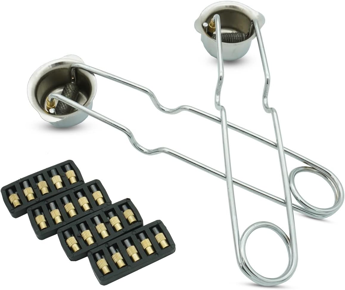 GUTIMORE Single Flint Spark Lighter Flint Striker 2PC with 20 Extra Flint Replacements, for Welding, brazing and Soldering