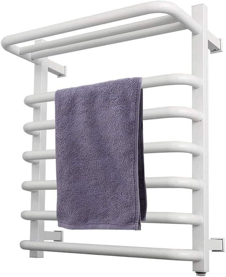 Chauffe-serviette design en inox poli miroir mural pour une salle de bain chic