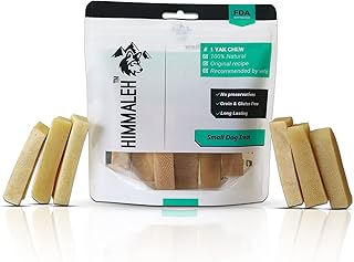 Himmaleh Yak Chews for Dogs - Yak chews for dogs small and puppies (pack of 6) - Protein Rich Dog Chews Long Lasting Natural - Yak Milk Chews - Yak Bars for Dogs - Healthy Yak Snack for small Breeds