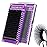 NAGARAKU Eyelash Extensions 0.10 mm C curl 16mm Premium Individual Classic Lashes Soft Natural Matte Black 16 rows Professional Beauty Salon Supplies - Purple Card