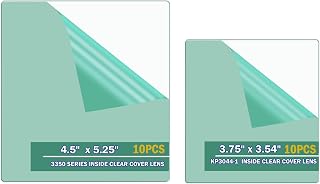 3350 Clear Welding Helmet Lens KP3044-1 Set of 20 Inner and Outer Lenses