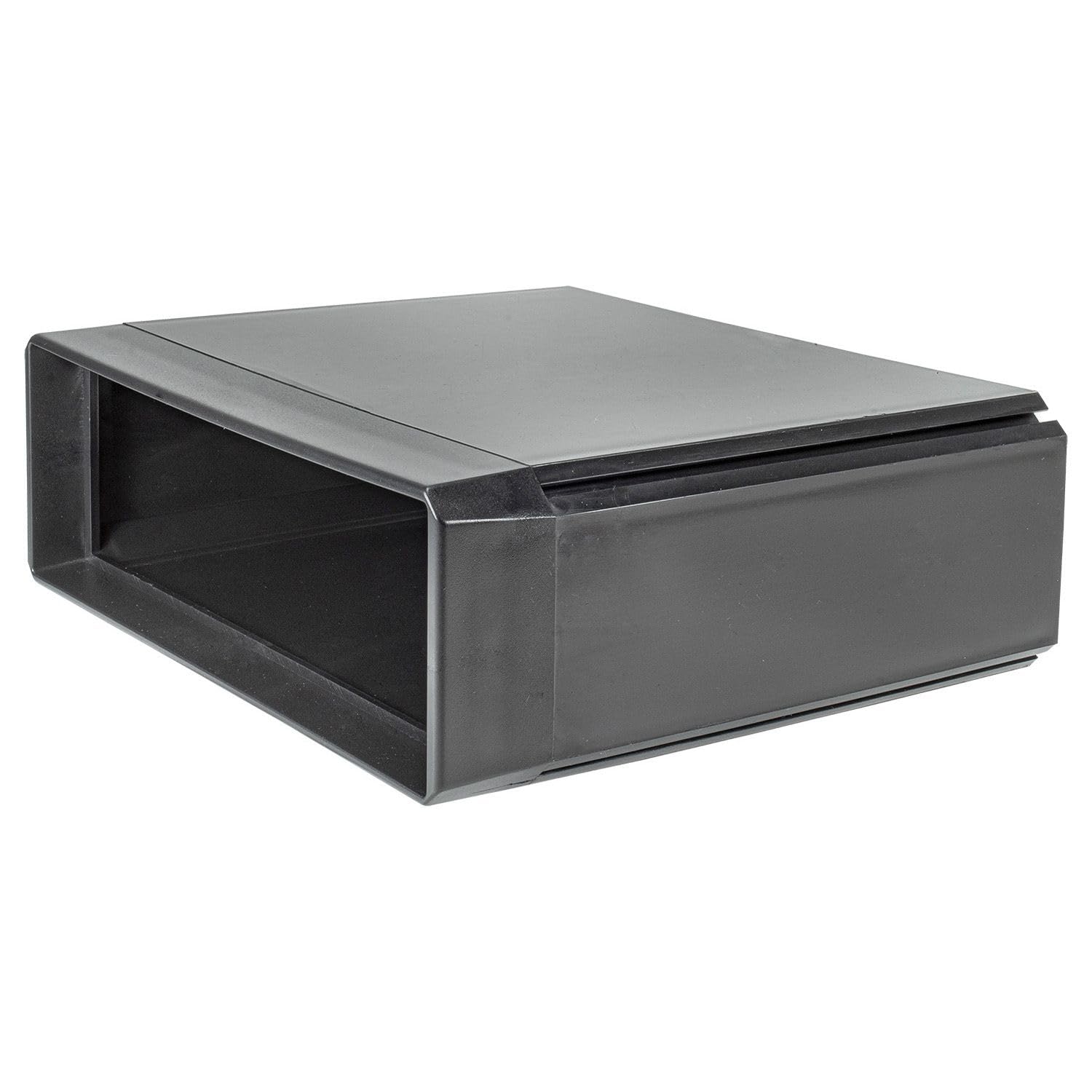 tomzz Audio 2400-059 Autoradio Unterbaukonsole stapelbar Universal für Autoradio Funk Taxameter PKW LKW Boot Wohnmobil Baufahrzeuge