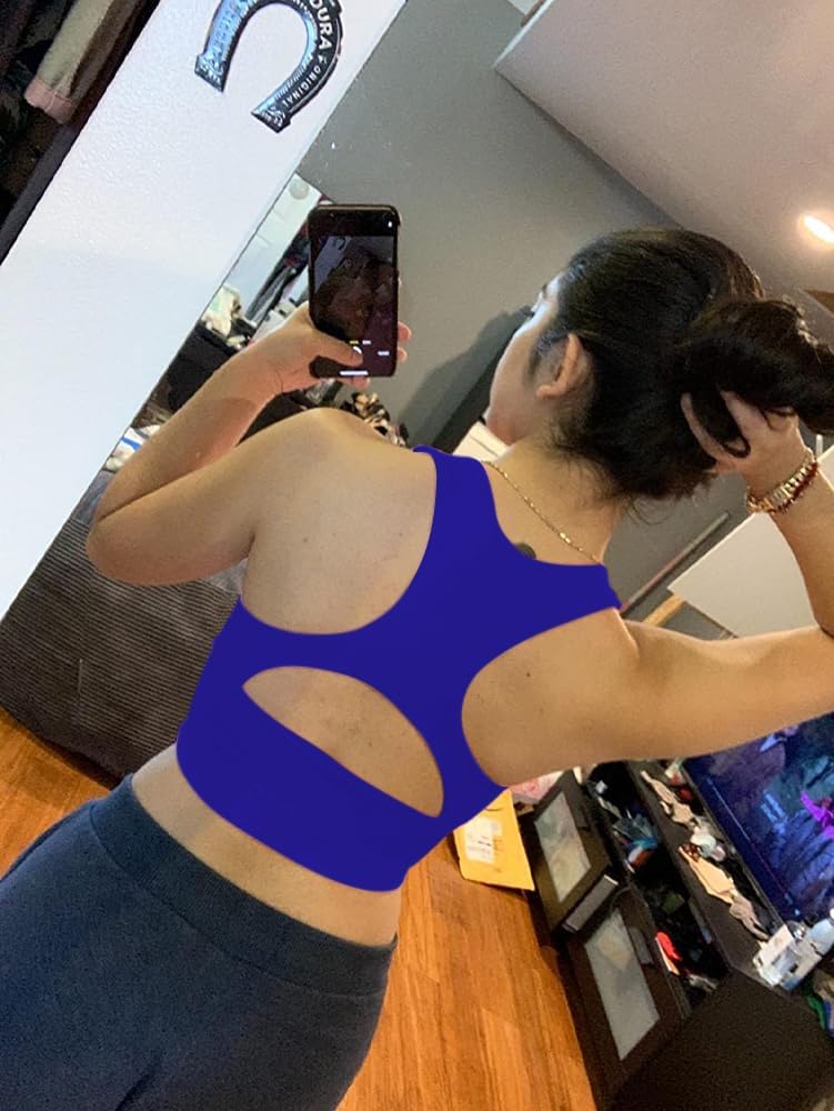 AEPEBO Sexy Crop Tops for Women Deep V Neck Back Cutout Sleeveless Plunge Racerback Tank Cropped Top - Image 4