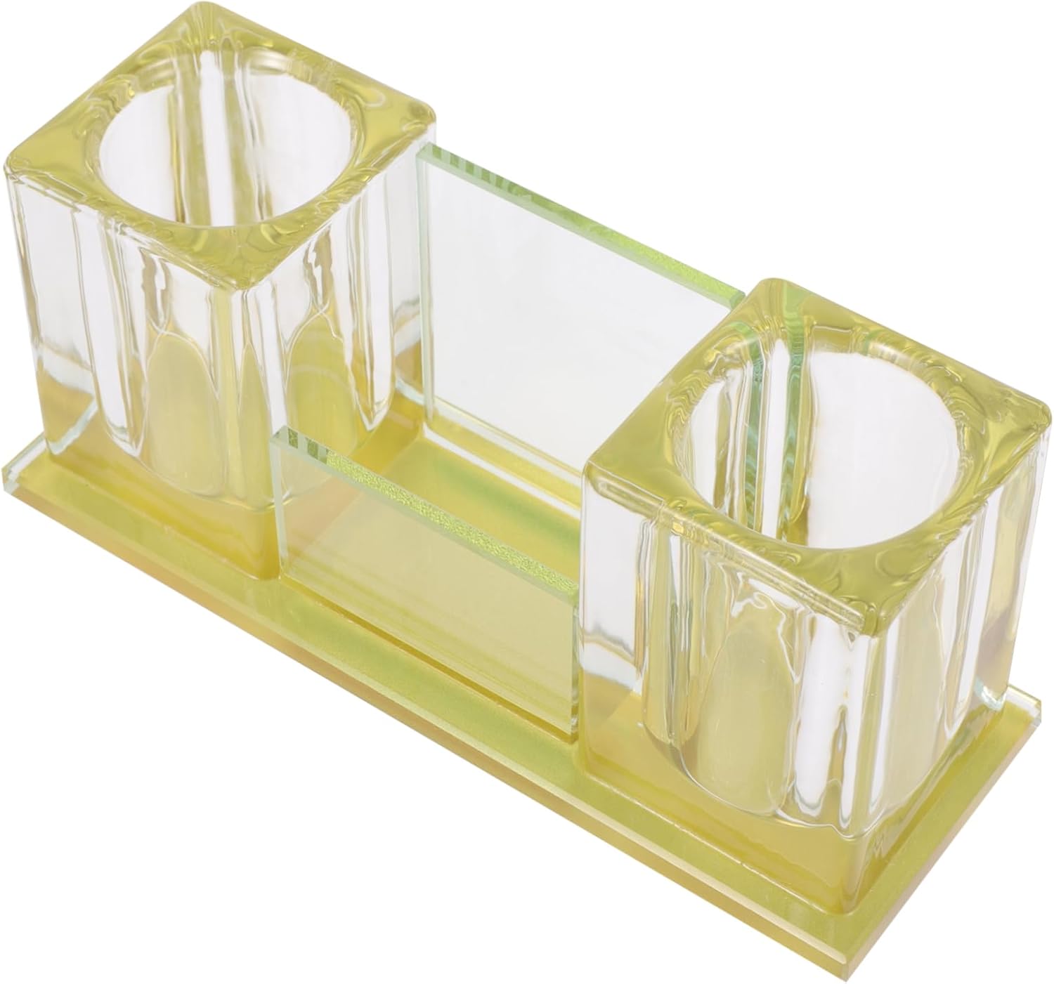 Microphone Stand Acrylic Slot Design for Desktop Use and Stable Storage Holder for Home Studio and Stage Protects Your Mic from Shocks and Drops Gold Finish