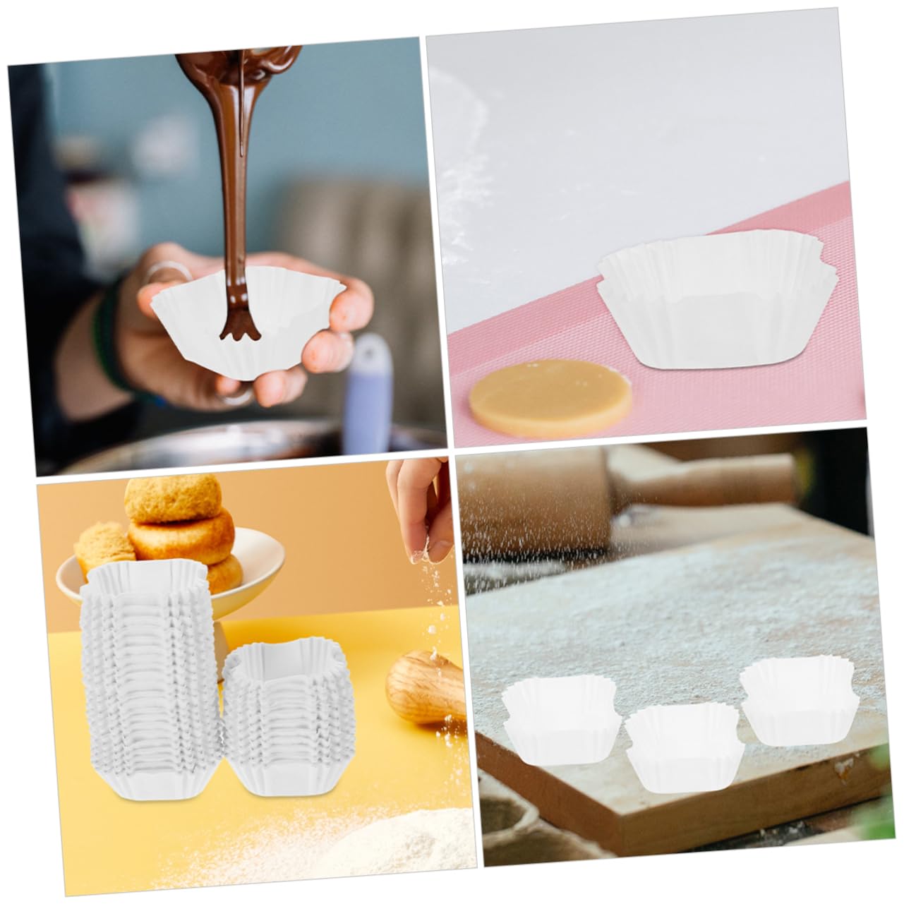 Alipis Lot De 4 Caissettes À Muffins Élégantes 2 000 Pièces X 4