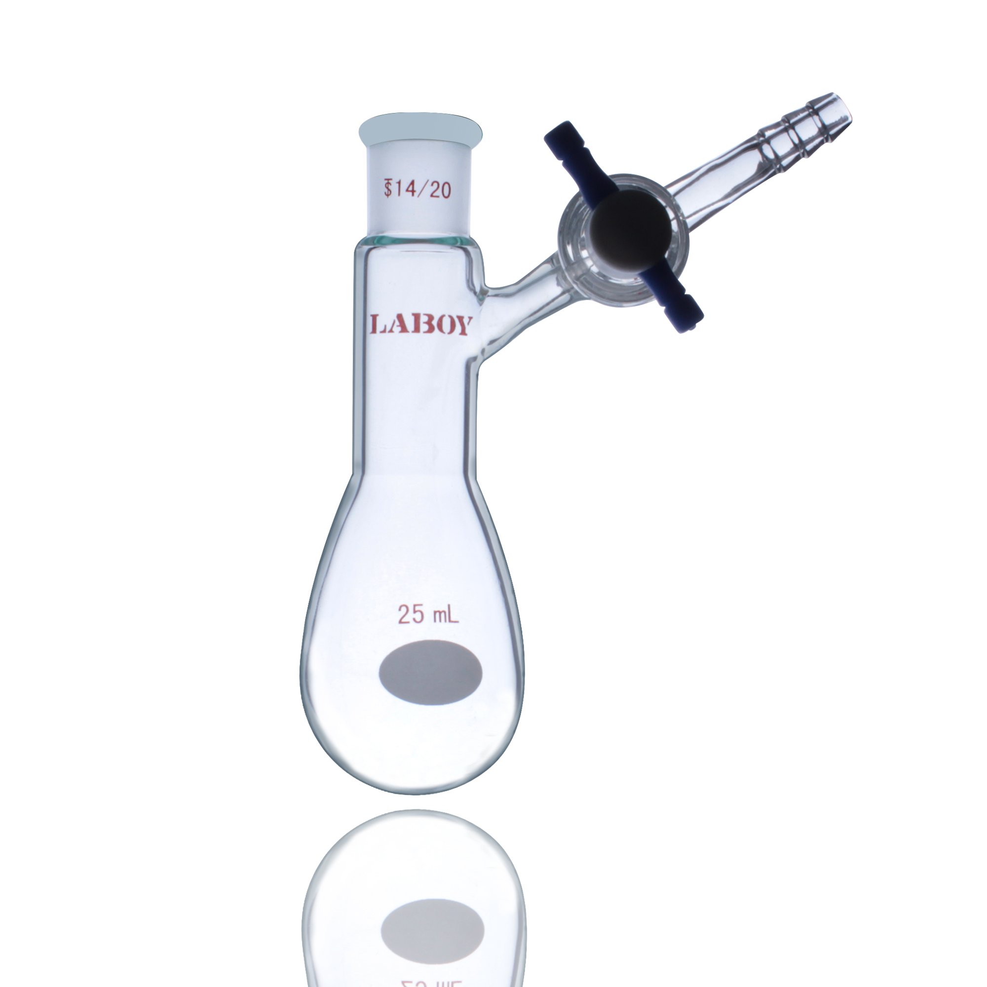 Buy Laboy Glass 25mL PearShaped Schlenk Flask Tube KjeldahlStyle
