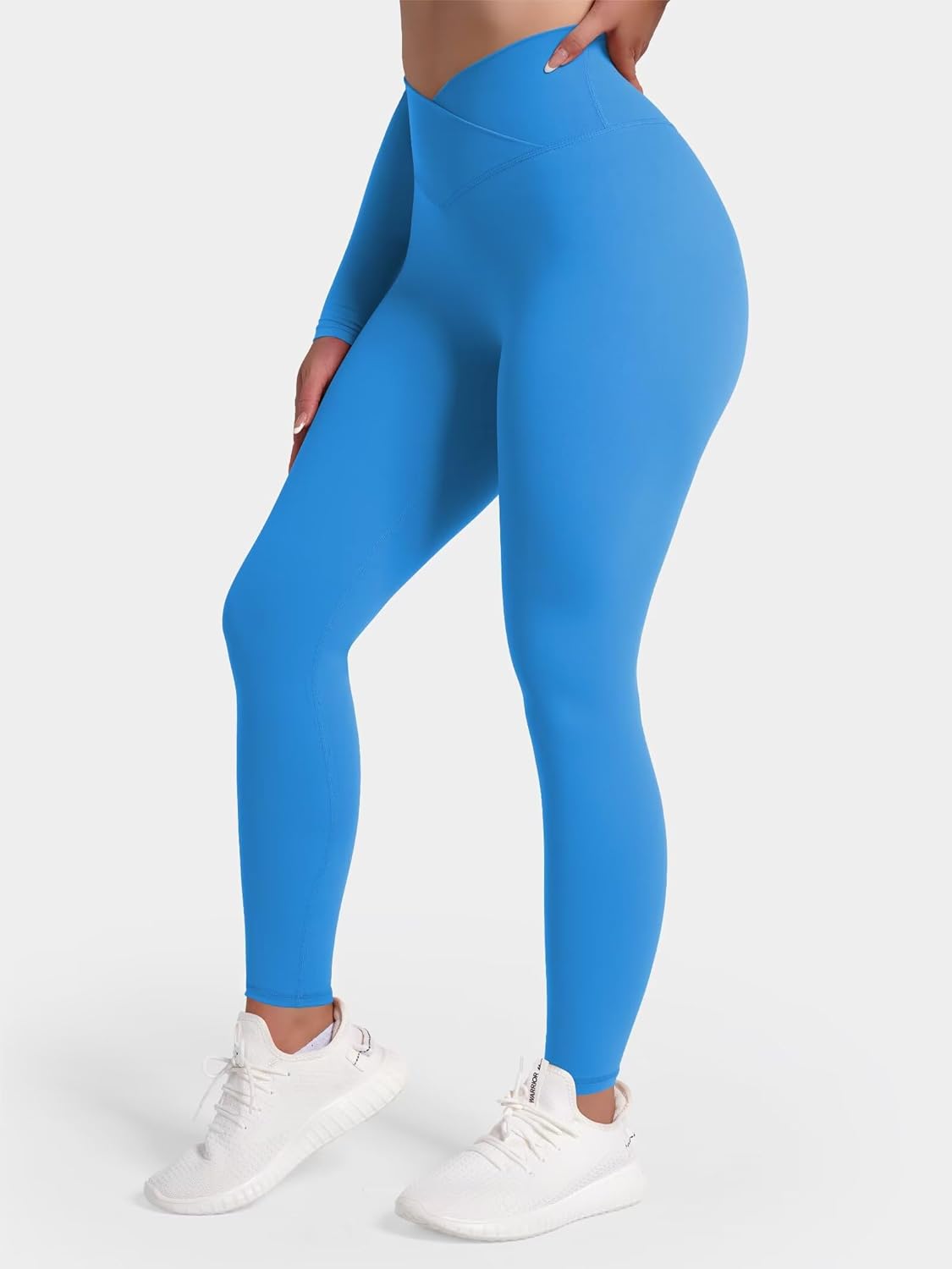 Sunzel Sunlissia Hidden Butt Lifting Scrunch Workout Leggings for Women Crossover High Waist Yoga Pants with Tummy Control - Image 5