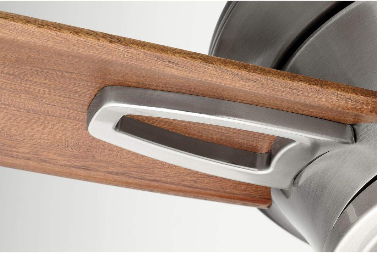 Progress Lighting P2560-09 Protruding Mount, 5 Medium Cherry Blades Ceiling fan, Brushed Nickel