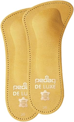 Pedag 123 De Luxe - Ortesis de piel 34 con almohadilla metatarsiana, soporte de arco longitudinal, color marrón, para mujer 6