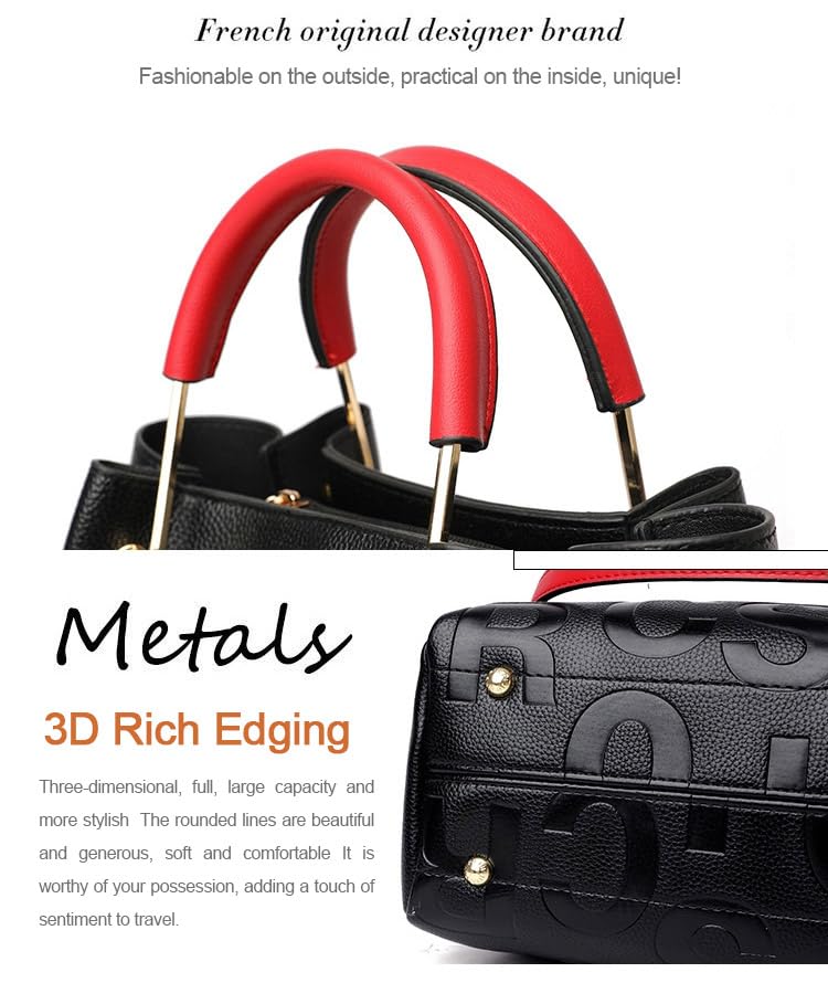 Mokcoliy]Stylish Large Capacity 【body Bag】 for Women - Soft Leather Emed 【Shoulder Bag】 - Perfect for Daily Commute, Travel, or Shopping3