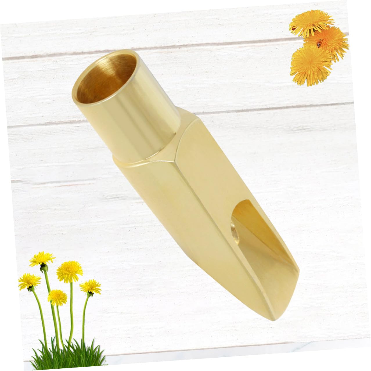 FRCOLOR Saxophone Head Metallo per Sax Soprano Accessorio con Design per Suono e Comfort Finitura Lucida