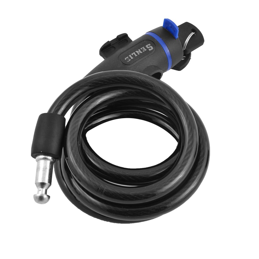 Aexit Bicycle Bike Bike Locks Safe 4 Digits 1-6 Number Black Cable Password Coded U-Locks Lock 125cm