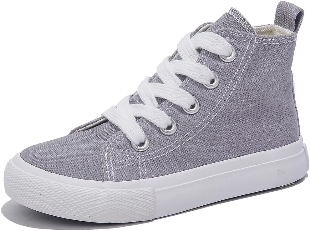 OPOEE Kids high Tops Boys & Girls High Top lace-up Kids' Shoes Back-to-School Season Little White Shoes Teen Classic Kids' Sneakers Tennis Shoes Baby Skate Shoes Toddler Shoes