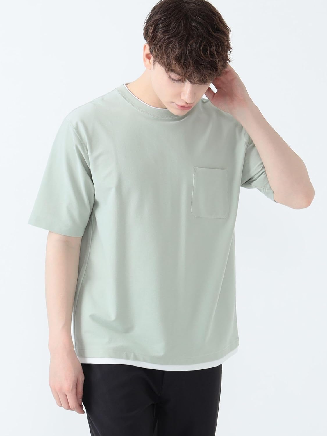 ビームスハート] 接触冷感 S/S TEE クールタッチ フェイクレイヤー ポケット Tシャツ メンズ 42040339639 BEAMS  HEART（ビームス ハート）クールタッチ リップル フェイクレイヤー Tシャツ（Tシャツ・カットソー Tシャツ）通販｜BEAMS