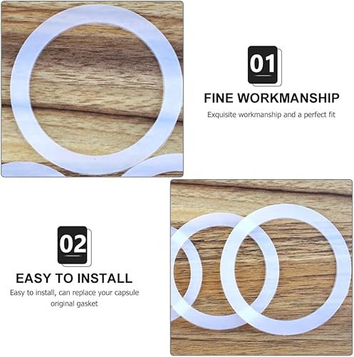 Miniatura 8 de Accesorios para expreso, nivelador de espresso, 6 piezas, juntas de silicona de repuesto para cafetera, cafetera, anillo de sellado, accesorios de
