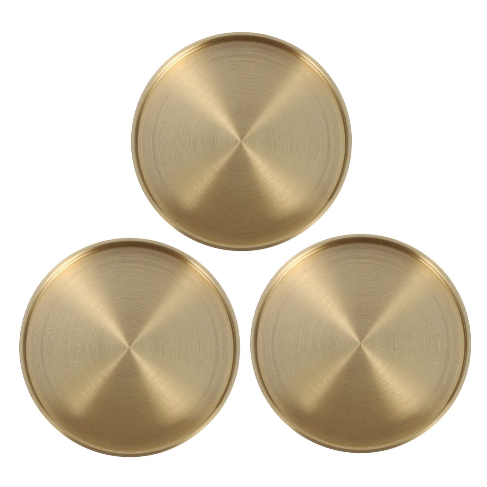 Dessous de verre en laiton doré 6,6 cm protection humidité de table