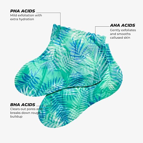 Miniatura 2 de Vitamasques Mascarilla exfoliante para pies - 5 pares de mascarillas exfoliantes profesionales coreanas para pies secos y agrietados y eliminación