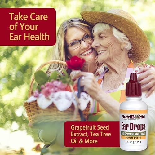 Miniatura 5 de NutriBiotic  Gotas para los oídos 1 fl oz  Soporte suave y calmante para los oídos con extracto de semillas de pomelo y aceite de árbol de té