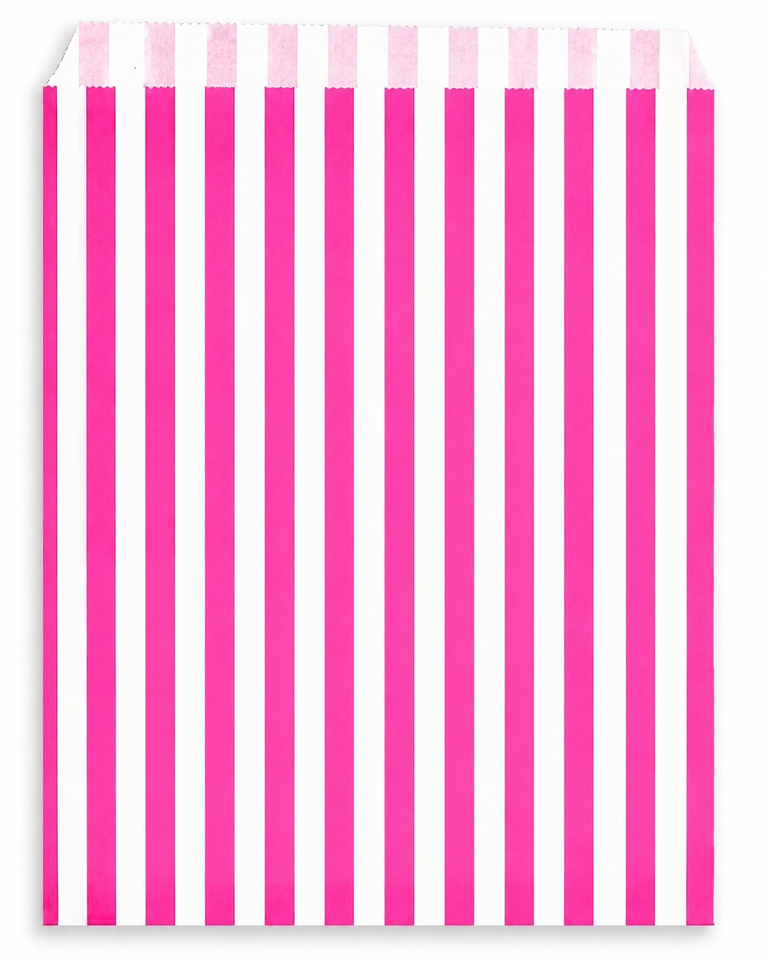 RFE 10" x 14" Striped Candy Sweet Paper Bags | Wedding Buffet Favour Cake Gift Pick n Mix Shop | Premium Quality UK Made *CHOOSE SIZE & QUANTITY* (Pink, 20 Bags) โ image 1