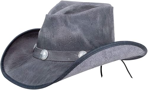 American Hat Makers Cyclone Western - Sombrero vaquero de piel para hombres y mujeres de Double G