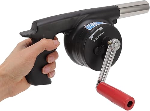 Miniatura 6 de Ventilador de barbacoa, ligero y portátil, soplador de aire para barbacoa, ahorro de tiempo, soplador de barbacoa ABS duradero para chimenea,