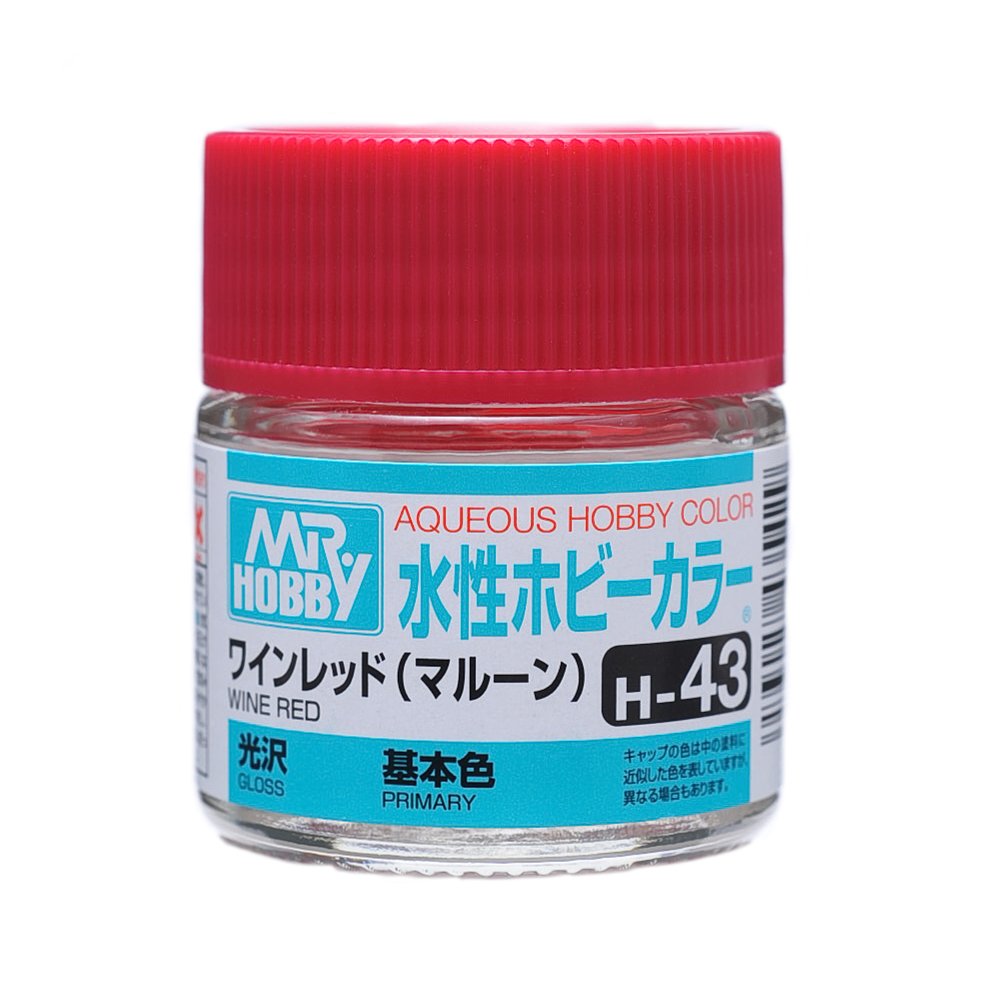 Teinte bordeaux H43 acrylique pour peindre des carrosseries de voitures miniatures