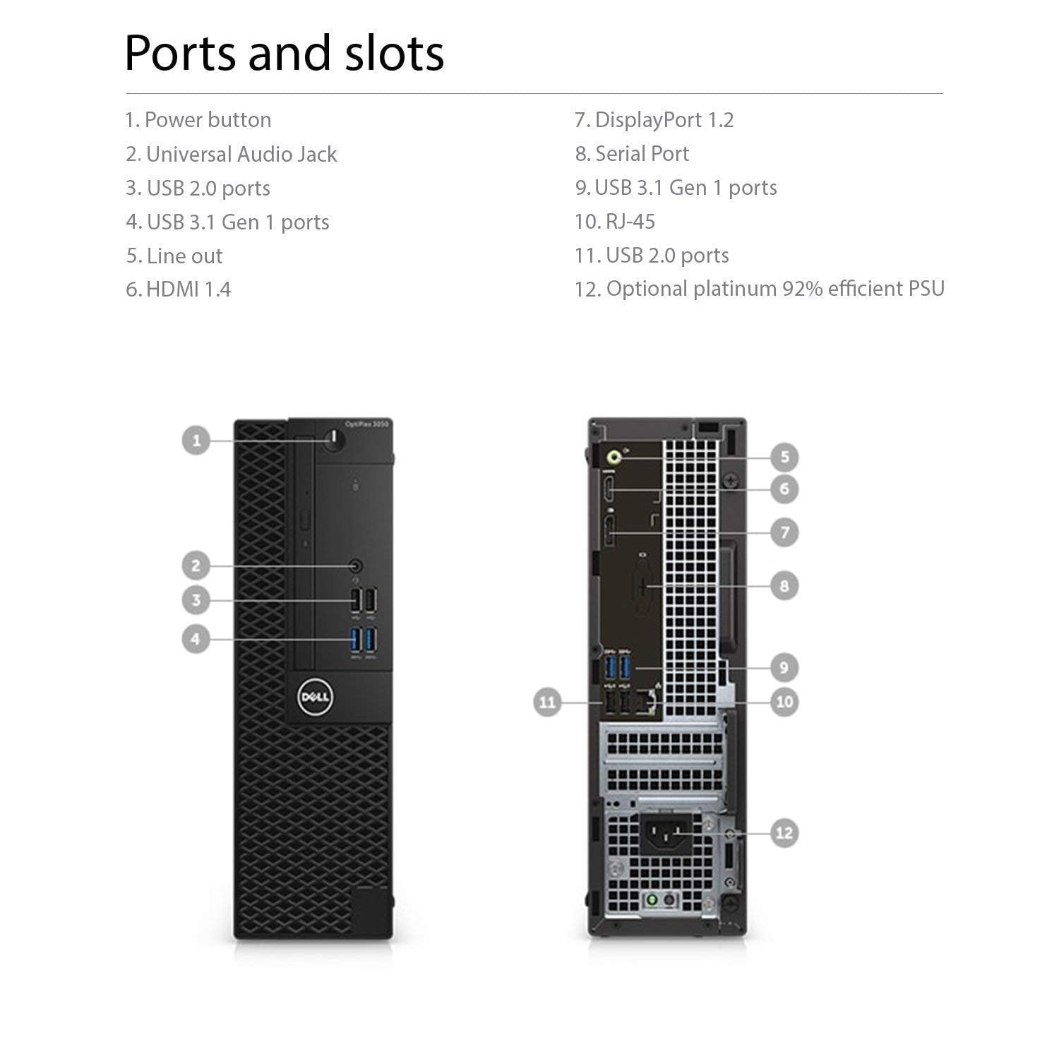 Dell Optiplex 5050 SFF PC Desktop, Win 11 Pro, Intel i5-7500 3.4