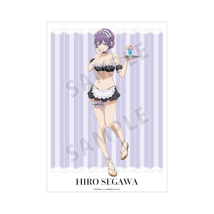 カッコウの許嫁　等身大タペストリー　瀬川ひろ　水着メイドver カッコウの許嫁 描き下ろし ほぼ等身大タペストリー【瀬川ひろ