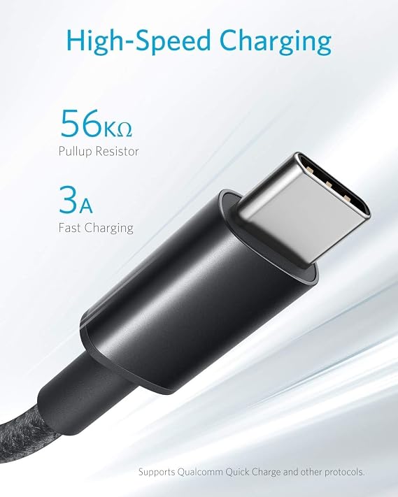 Anker Cable [2 Pack, 3FT], USB A to USB C. USB C to USB C Cable, Type-C 60W Fast Charging Cable (6FT, 2Pack)