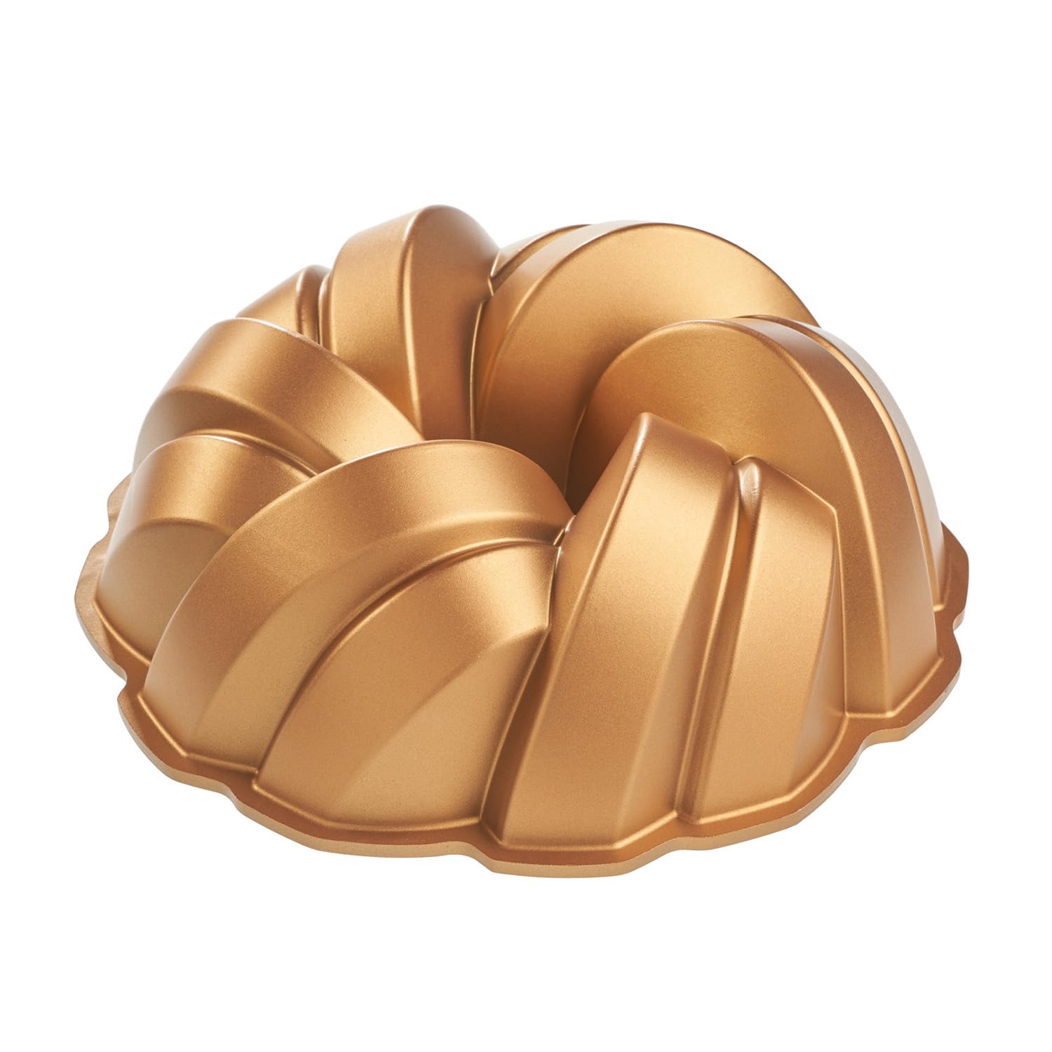 DOLCIDEA MOPITA, Die-Cast Aluminium Cake Mould, Diameter 26 cm, Non-Stick Cake Tin Resistant to High Temperature, Braided Mould Shape