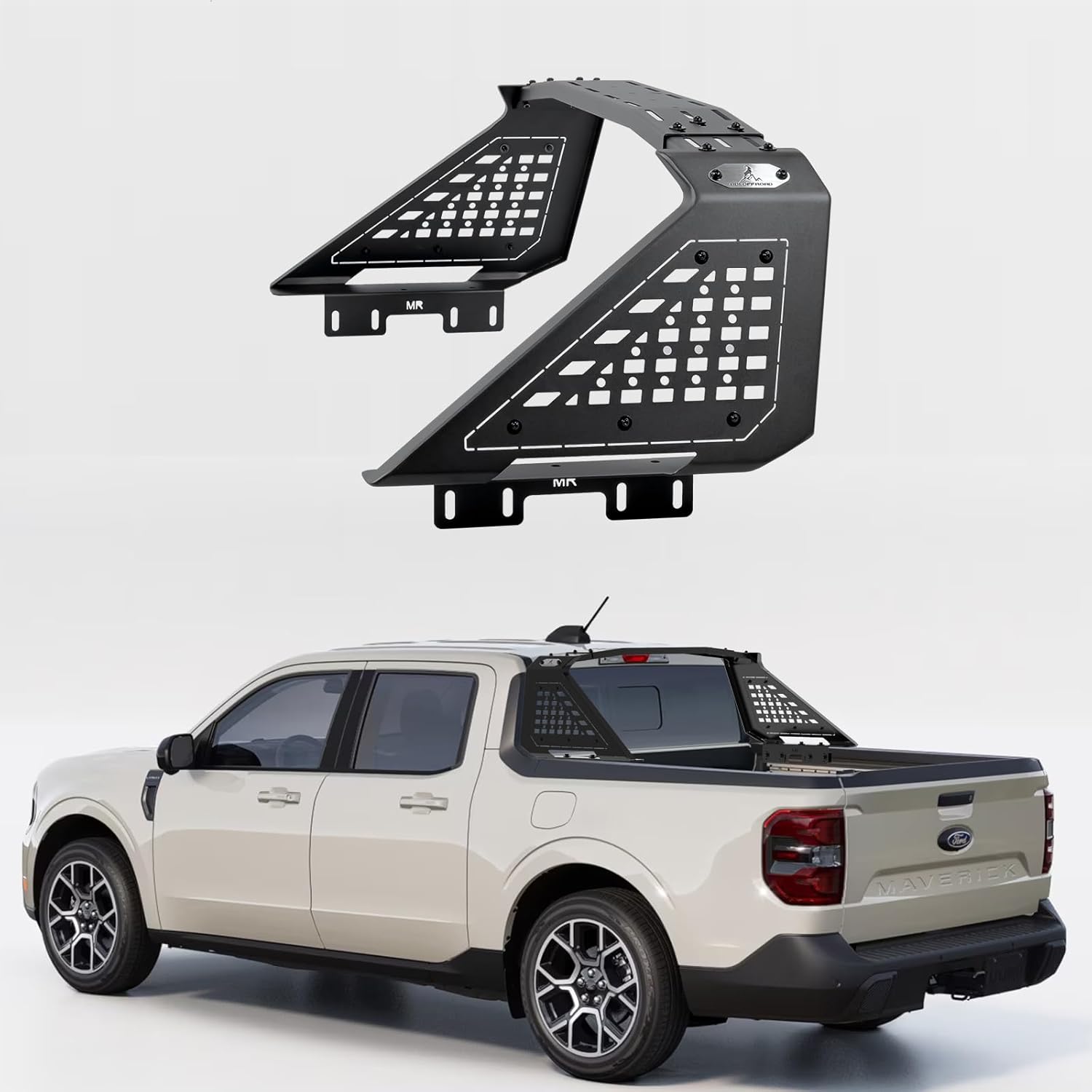 Sport Roll Bar with Molle Panels for Pickup Truck | 2022+ Ford Maverick | No Drilling Complete Bolt-On Installation