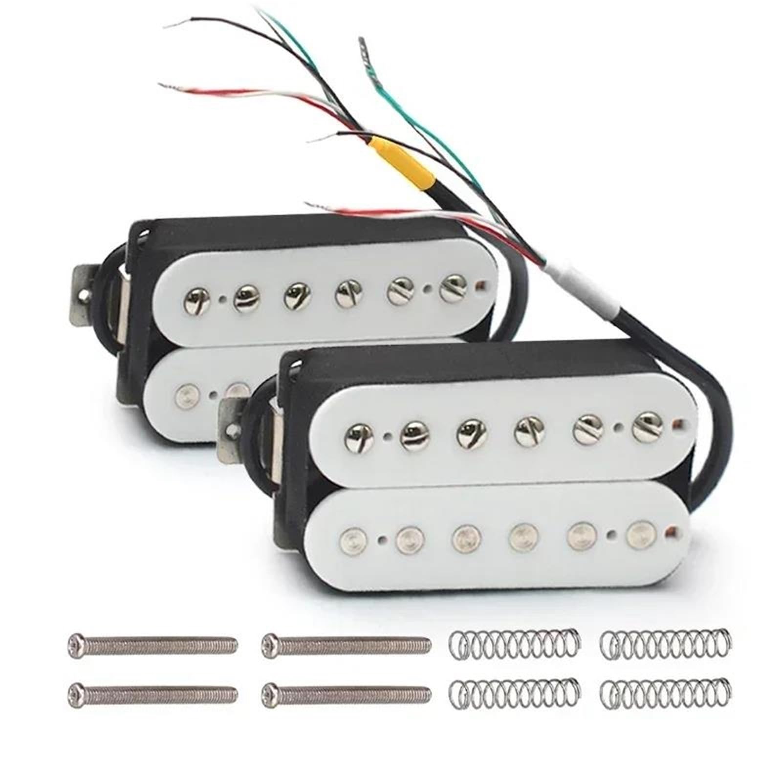 Profesjonalna Wydajność Przetworniki Do Gitary Ele Alnico 2-przetwornik Do Gitary Elektrycznej N-50 7-8K B-52 8-9K Humbucker Podwójna Cewka Pickup Części Do Gitary Czarno-biały(E)