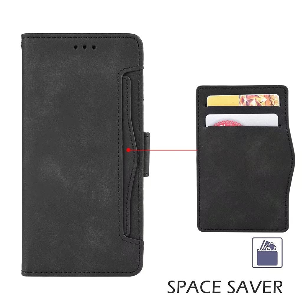 SEAHAI Cover Portafoglio Per Xiaomi Poco F5 PRO 5G, Custodia Magnetica Flip Con Slot Carte E Supporto, Modello Squame Viola, Antiurto - 4