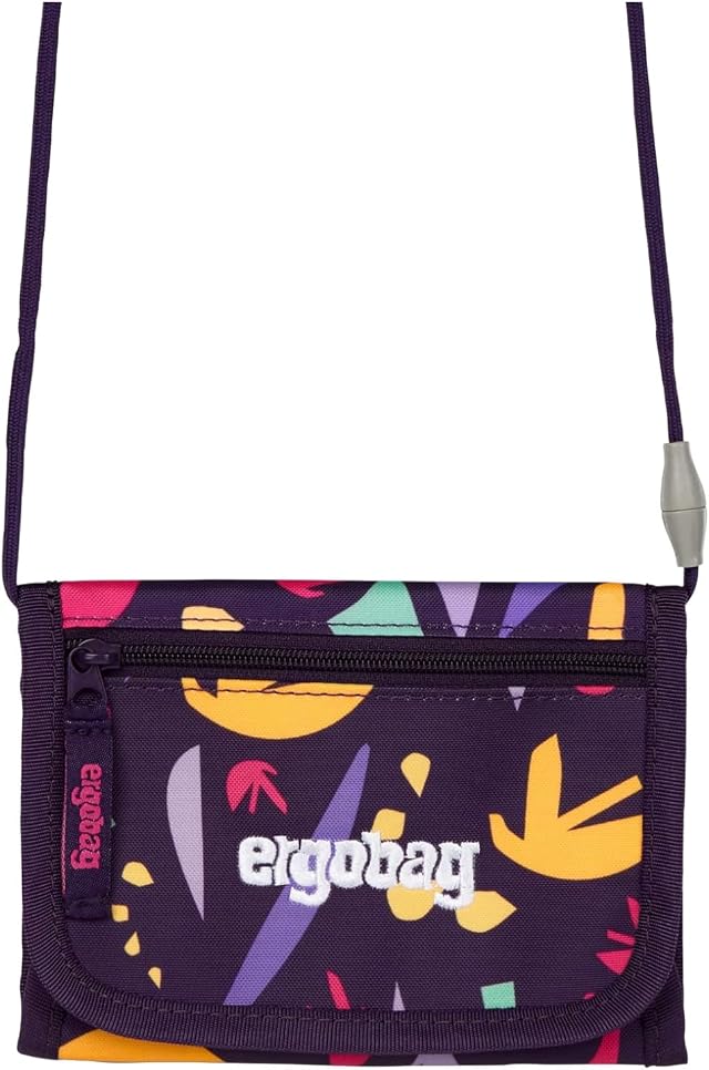 ergobag Brustbeutel | Für Kinder mit Kleingeldfach, Sichtfenster, Klettverschluss und Umhängeband, ideal für Ausflüge, Schule und unterwegs
