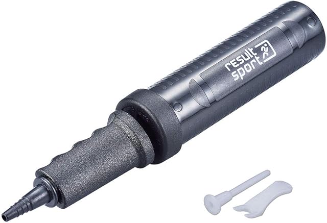 ResultSport Gym Ball Balloon Camping Double Action Hand Pump with Stopper Plug and Plug Removal Tool for Gymball and Swissball