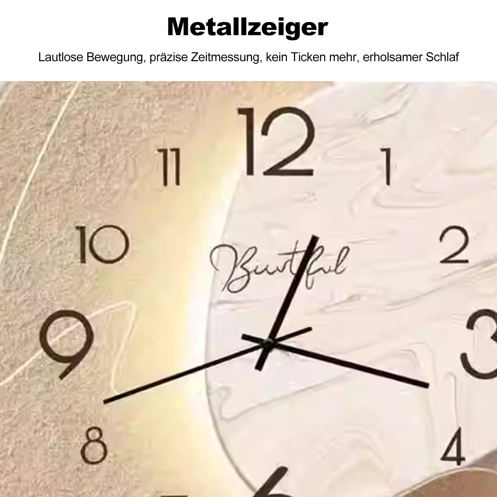 Ergocar Wanduhr, Kreative, Geräuschlose Wanduhr Im Modernen Nordischen Stil, Batteriebetriebene Dekoration Für Schulen, Wohnzimmer, Küchen Und Büros