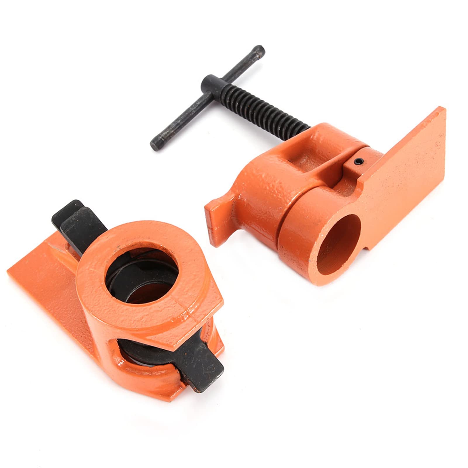 Pinza de abrazadera de tubería resistente de 1 pulgada para tubería negra, kit de herramientas de carpintería para abrazadera de madera, abrazadera de tubería de agua