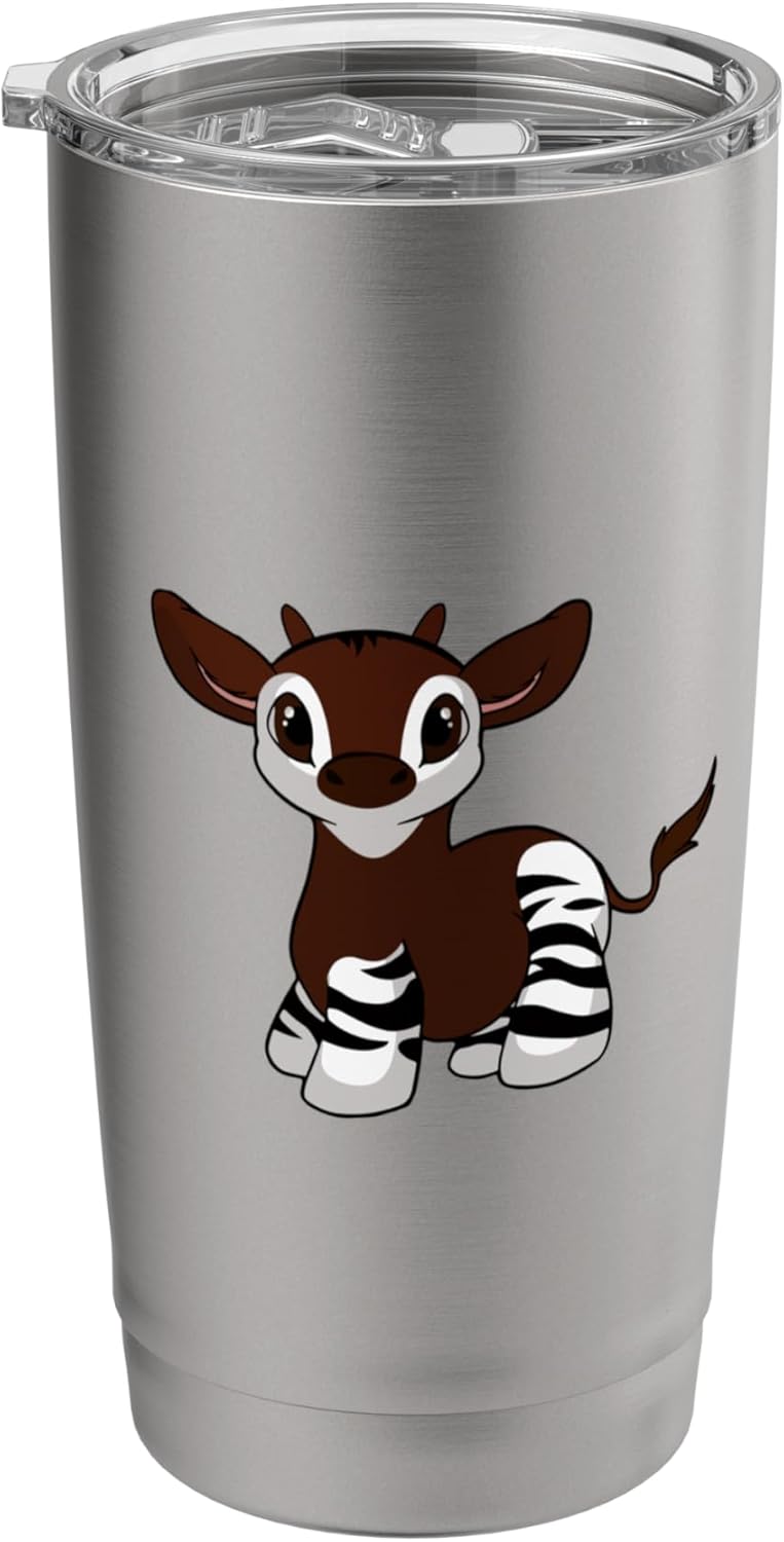 Cute Adorable Okapi Gift Stainless Steel Insulated Tumbler