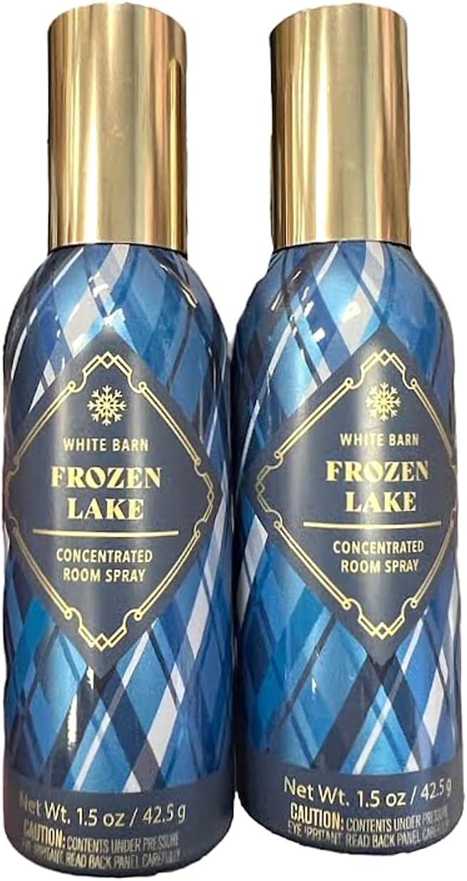 Bath and Body Works Room Freshener Spray - 2 pack Bundle (Frozen Lake 2 pk)