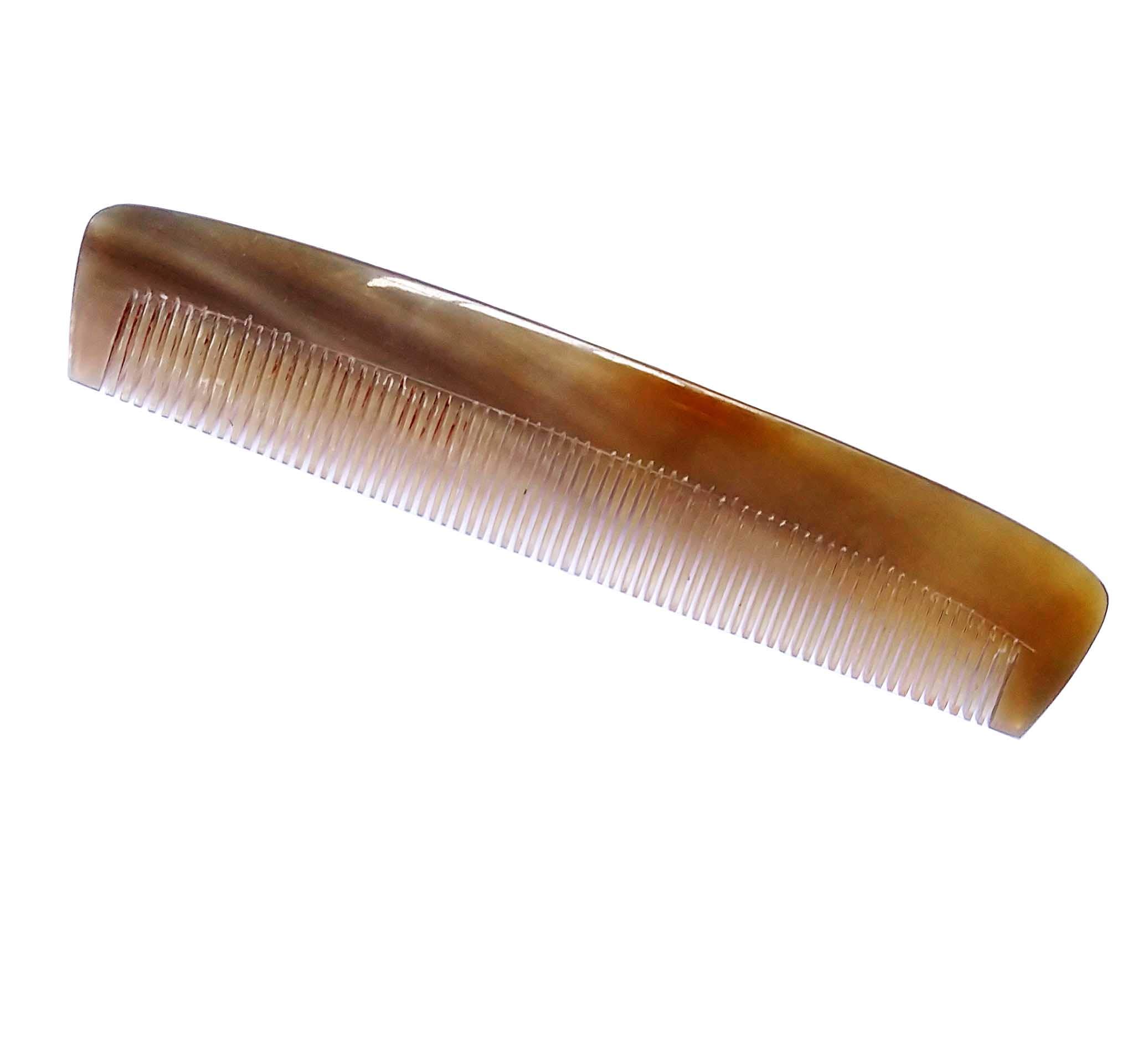 OCB Natural Buffalo horn Comb Wide Tooth No-static head Massage Hair Brush Health care Hairbrush beard combs peine
