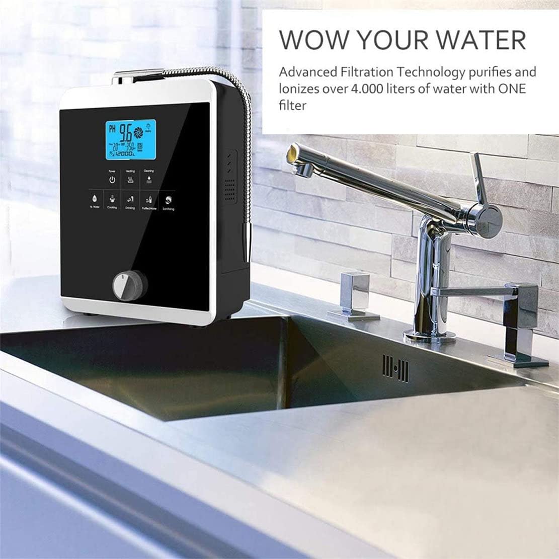 Jonizator Wody Alkalicznej Ph 3,5-10,5 System Filtracji Wody Do Domu, Urządzenie Do Oczyszczania Wody 3,8-calowy Wyświetlacz Lcd Maszyna Do Wody Jonowej Do Domu